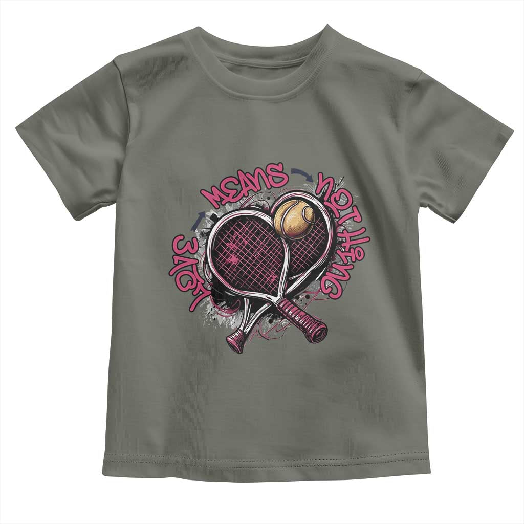Love Means Nothing Toddler T Shirt Tennis Lovers - Wonder Print Shop
