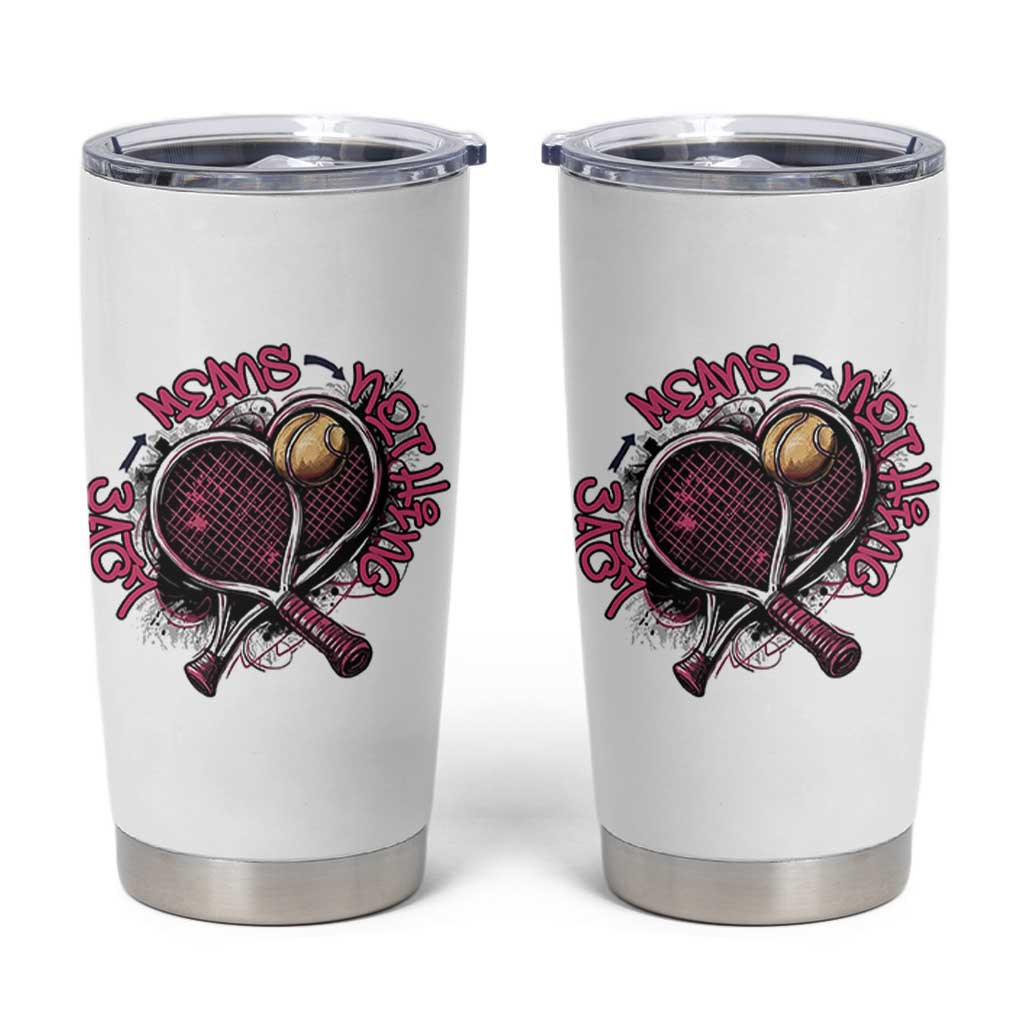 Love Means Nothing Tumbler Cup Tennis Lovers - Wonder Print Shop