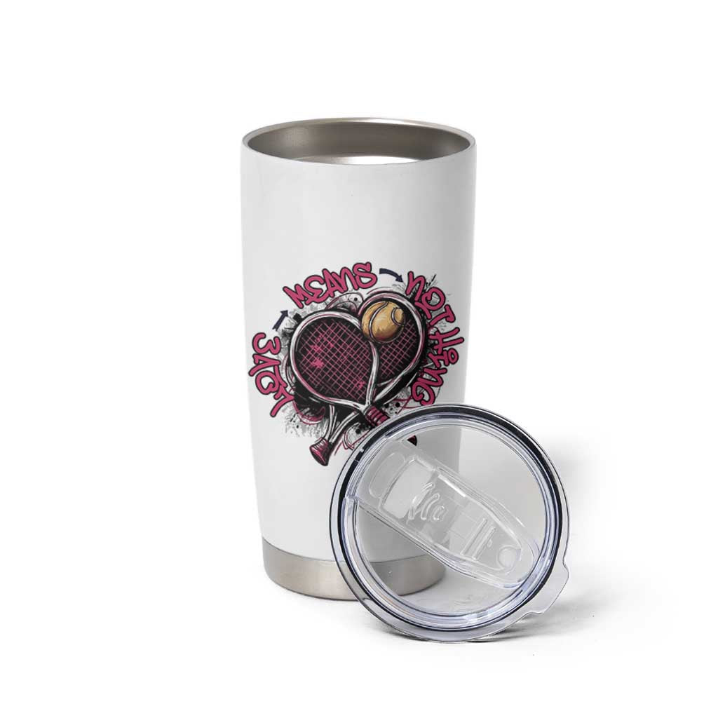 Love Means Nothing Tumbler Cup Tennis Lovers - Wonder Print Shop