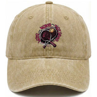 Love Means Nothing Washed Cotton Baseball Cap Tennis Lovers