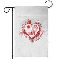 Love Means Nothing To A Tennis Player Garden Flag Valentines Day Gift - Wonder Print Shop