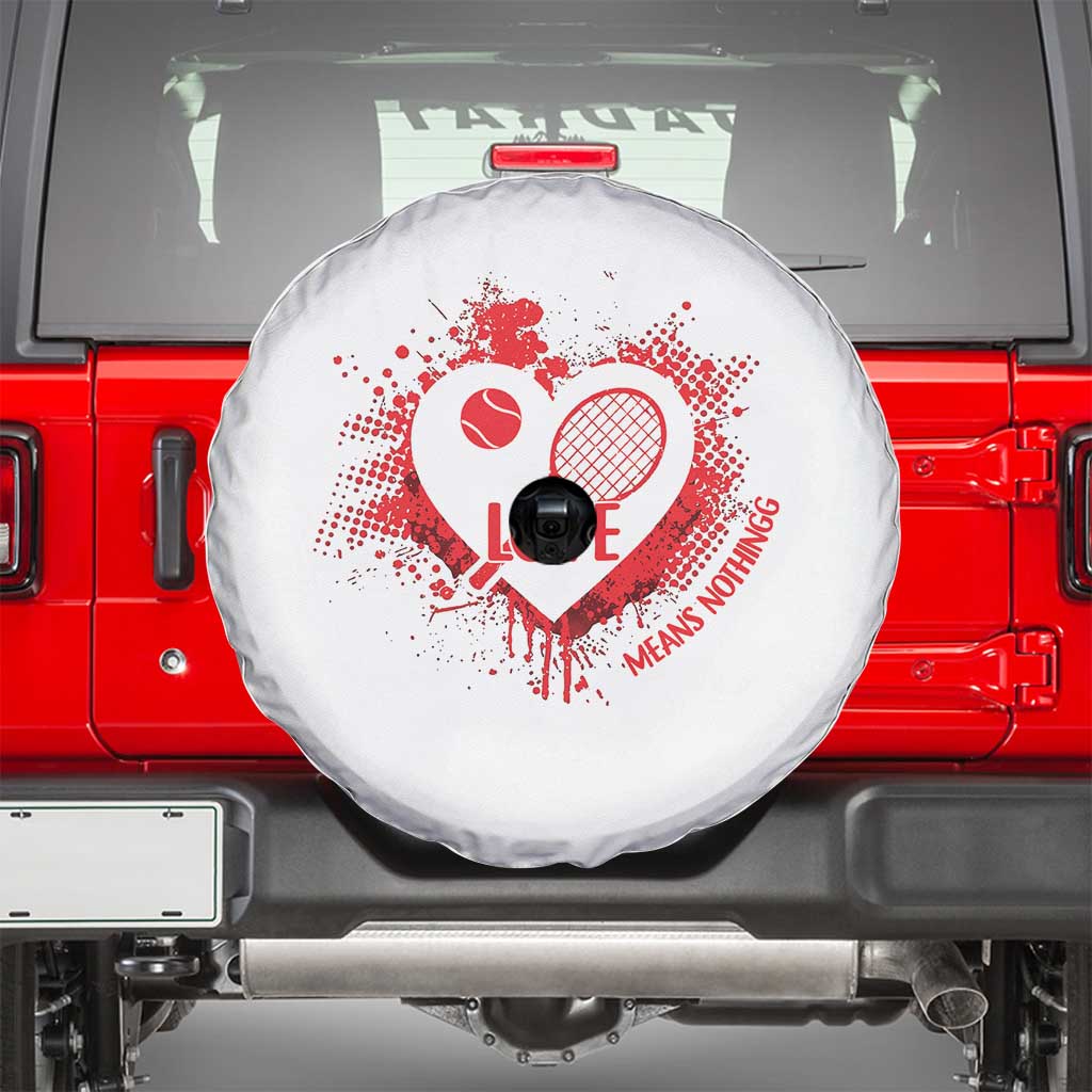 Love Means Nothing To A Tennis Player Spare Tire Cover Valentines Day Gift - Wonder Print Shop