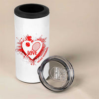 Love Means Nothing To A Tennis Player 4 in 1 Can Cooler Tumbler Valentines Day Gift - Wonder Print Shop