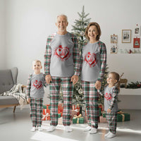 Love Means Nothing To A Tennis Player Plaid Pajama Set Valentines Day Gift - Wonder Print Shop