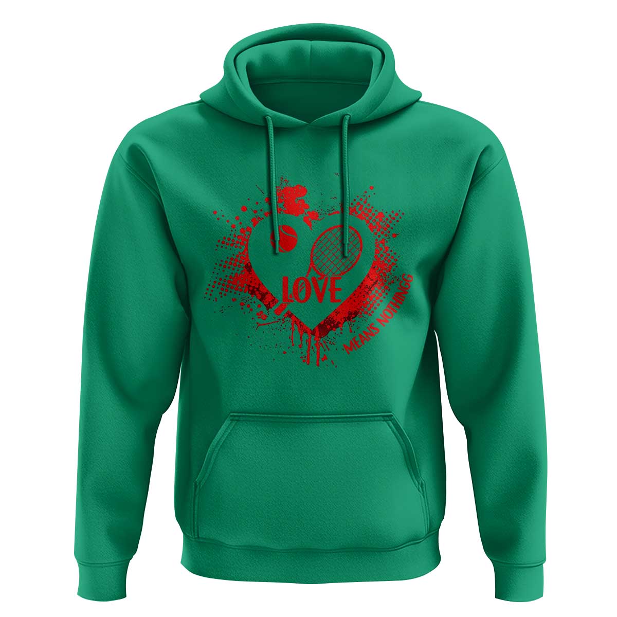 Love Means Nothing To A Tennis Player Hoodie Valentines Day Gift - Wonder Print Shop