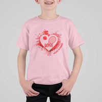 Love Means Nothing To A Tennis Player T Shirt For Kid Valentines Day Gift - Wonder Print Shop