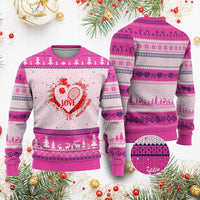 Love Means Nothing To A Tennis Player Ugly Christmas Sweater Valentines Day Gift - Wonder Print Shop