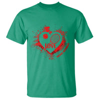 Love Means Nothing To A Tennis Player T Shirt Valentines Day Gift - Wonder Print Shop