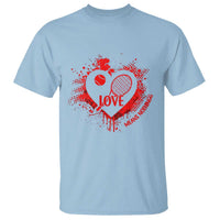 Love Means Nothing To A Tennis Player T Shirt Valentines Day Gift - Wonder Print Shop