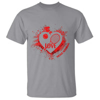 Love Means Nothing To A Tennis Player T Shirt Valentines Day Gift - Wonder Print Shop