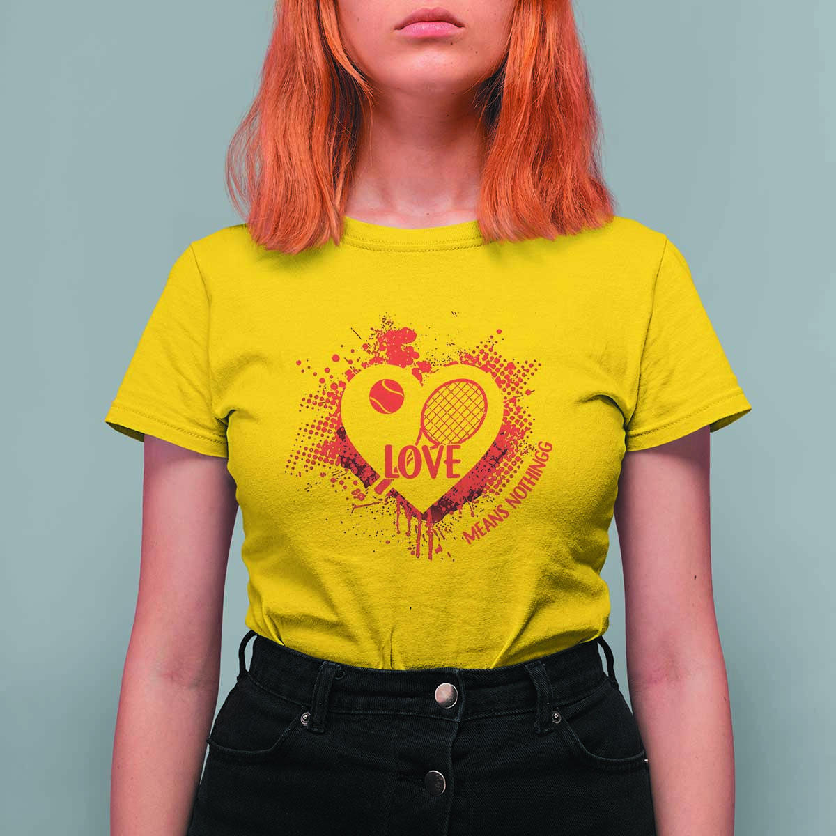 Love Means Nothing To A Tennis Player T Shirt For Women Valentines Day Gift - Wonder Print Shop