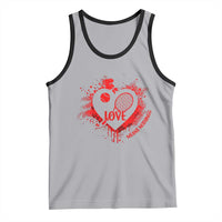 Love Means Nothing To A Tennis Player Tank Top Valentines Day Gift - Wonder Print Shop