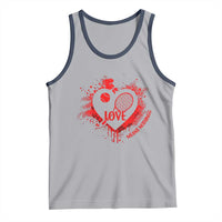Love Means Nothing To A Tennis Player Tank Top Valentines Day Gift - Wonder Print Shop