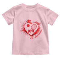 Love Means Nothing To A Tennis Player Toddler T Shirt Valentines Day Gift - Wonder Print Shop