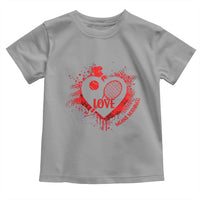 Love Means Nothing To A Tennis Player Toddler T Shirt Valentines Day Gift - Wonder Print Shop