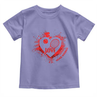 Love Means Nothing To A Tennis Player Toddler T Shirt Valentines Day Gift - Wonder Print Shop