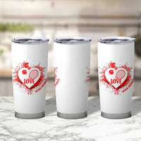 Love Means Nothing To A Tennis Player Tumbler Cup Valentines Day Gift - Wonder Print Shop