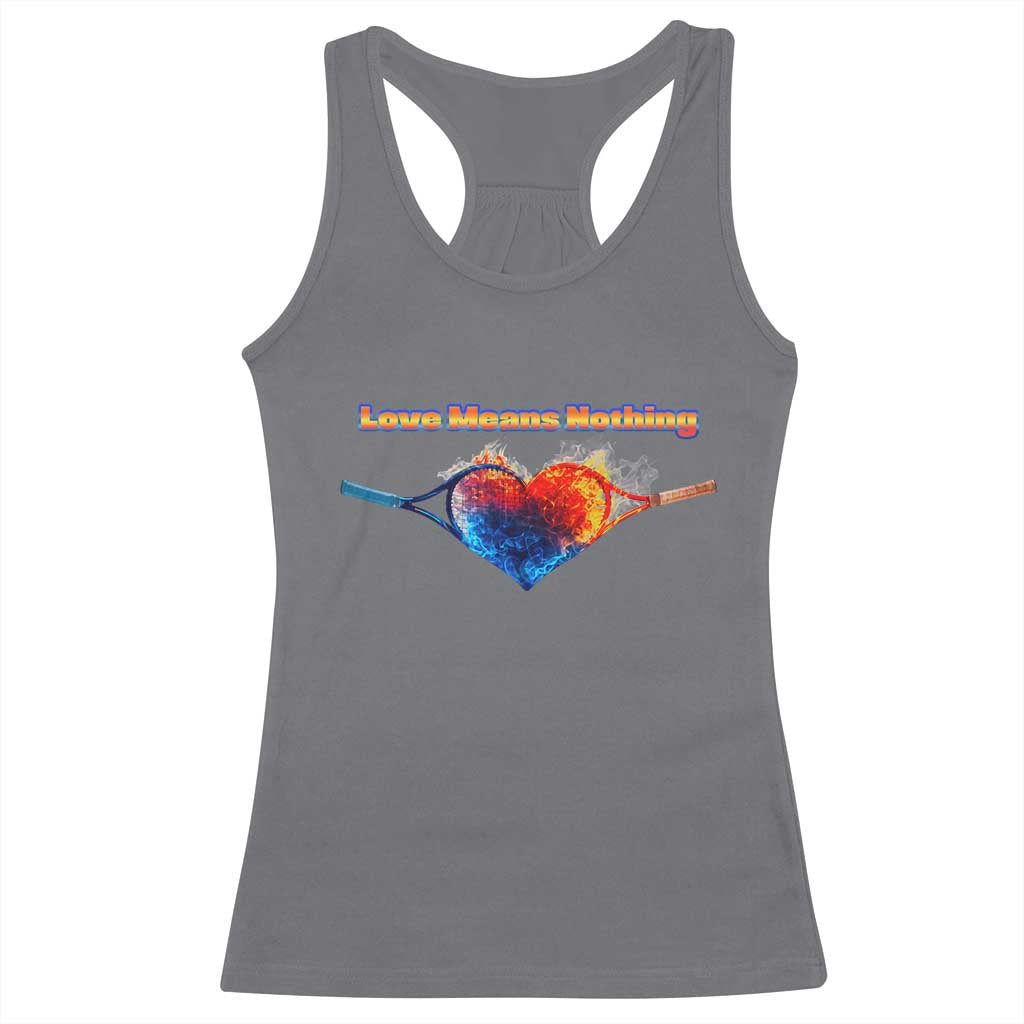 Love Means Nothing Racerback Tank Top Valentines Day Gift - Wonder Print Shop