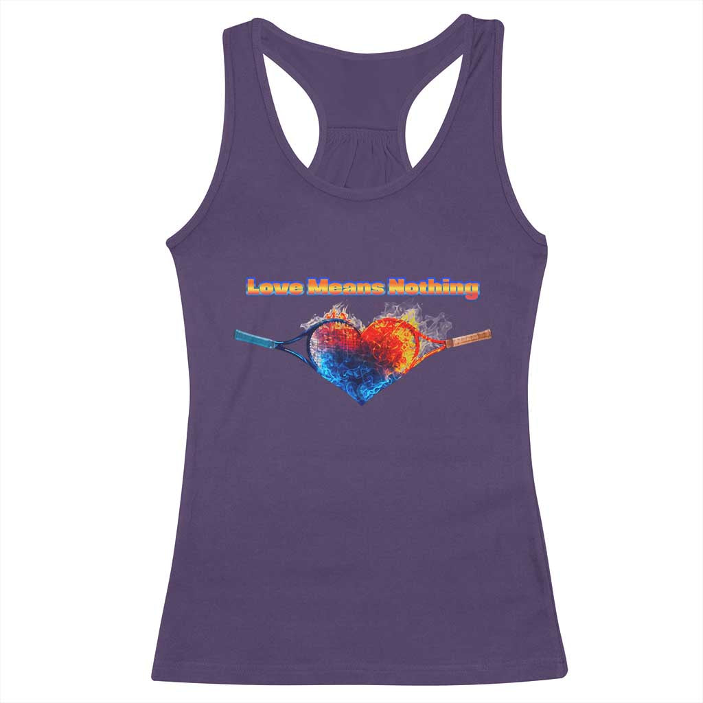 Love Means Nothing Racerback Tank Top Valentines Day Gift - Wonder Print Shop