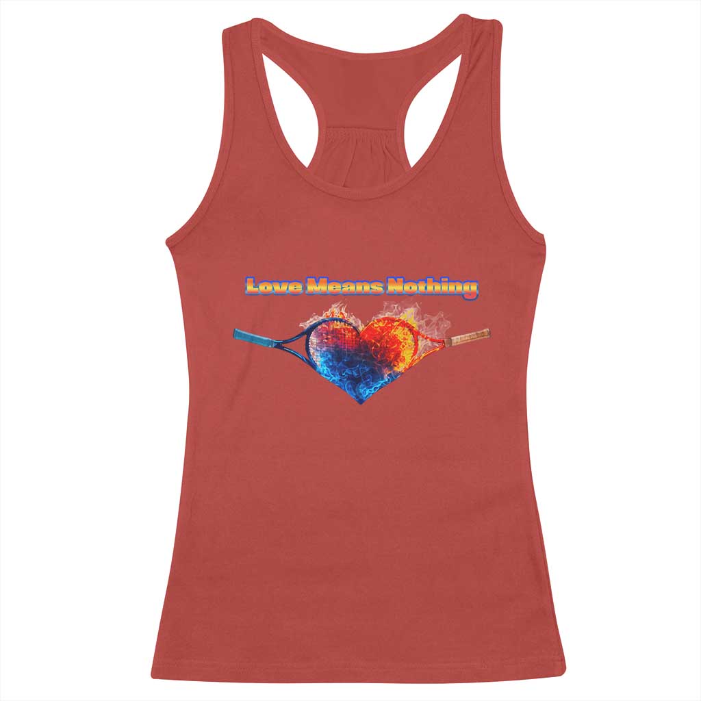 Love Means Nothing Racerback Tank Top Valentines Day Gift - Wonder Print Shop