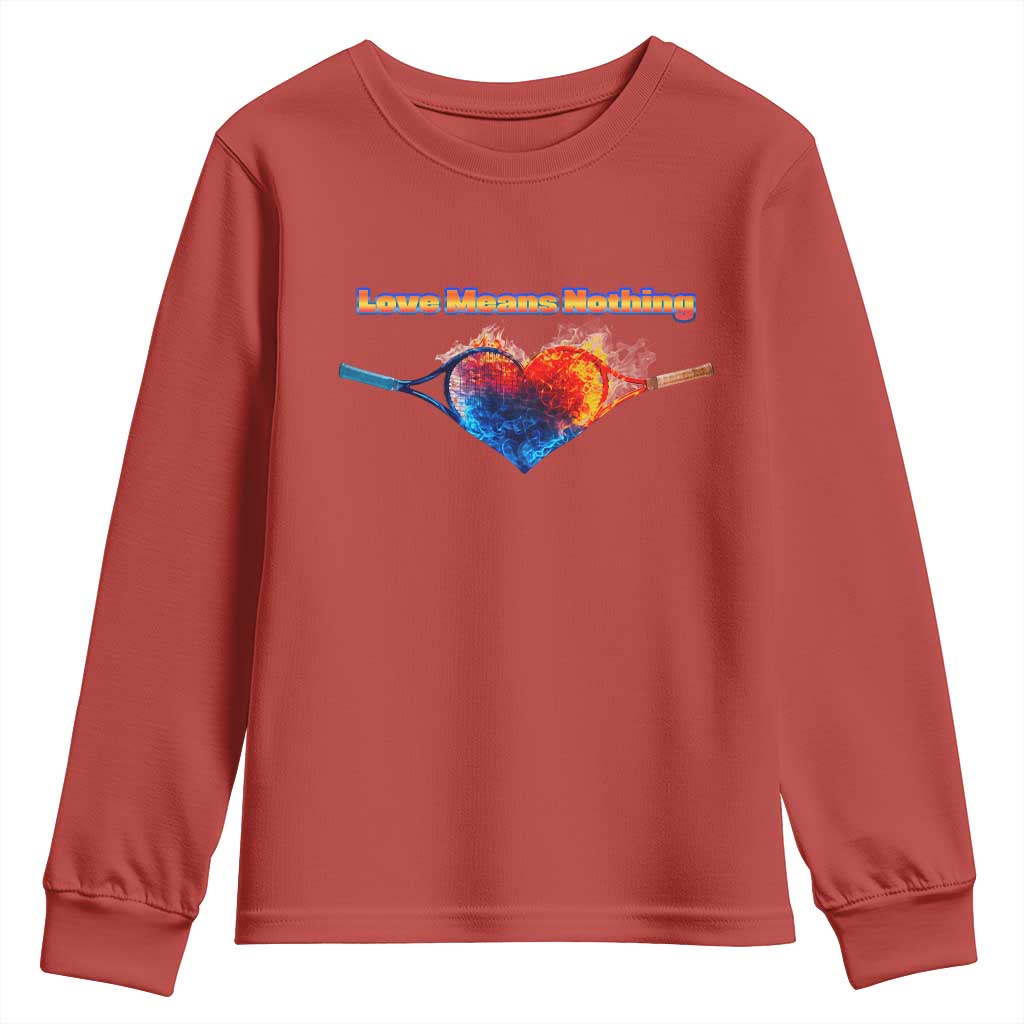 Love Means Nothing Youth Sweatshirt Valentines Day Gift - Wonder Print Shop
