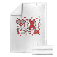 Cute XOXO Tennis Player Throw Blanket Valentines Tennis Gift - Wonder Print Shop