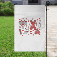 Cute XOXO Tennis Player Garden Flag Valentines Tennis Gift - Wonder Print Shop