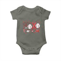 Cute XOXO Tennis Player Baby Onesie Valentines Tennis Gift - Wonder Print Shop