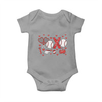 Cute XOXO Tennis Player Baby Onesie Valentines Tennis Gift - Wonder Print Shop