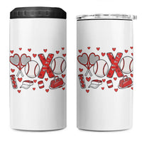 Cute XOXO Tennis Player 4 in 1 Can Cooler Tumbler Valentines Tennis Gift - Wonder Print Shop