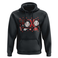 Cute XOXO Tennis Player Hoodie Valentines Tennis Gift - Wonder Print Shop