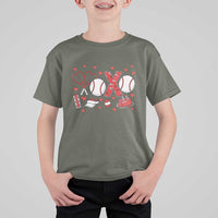 Cute XOXO Tennis Player T Shirt For Kid Valentines Tennis Gift - Wonder Print Shop