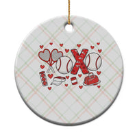 Cute XOXO Tennis Player Ceramic Ornament Valentines Tennis Gift - Wonder Print Shop