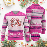 Cute XOXO Tennis Player Ugly Christmas Sweater Valentines Tennis Gift - Wonder Print Shop