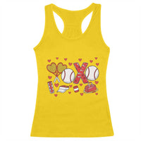 Cute XOXO Tennis Player Racerback Tank Top Valentines Tennis Gift - Wonder Print Shop
