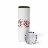 Cute XOXO Tennis Player Skinny Tumbler Valentines Tennis Gift - Wonder Print Shop