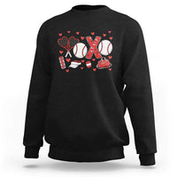 Cute XOXO Tennis Player Sweatshirt Valentines Tennis Gift - Wonder Print Shop