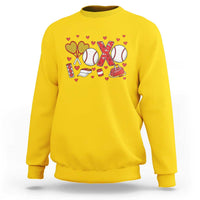 Cute XOXO Tennis Player Sweatshirt Valentines Tennis Gift - Wonder Print Shop