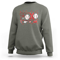 Cute XOXO Tennis Player Sweatshirt Valentines Tennis Gift - Wonder Print Shop