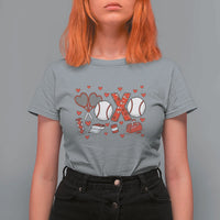 Cute XOXO Tennis Player T Shirt For Women Valentines Tennis Gift - Wonder Print Shop