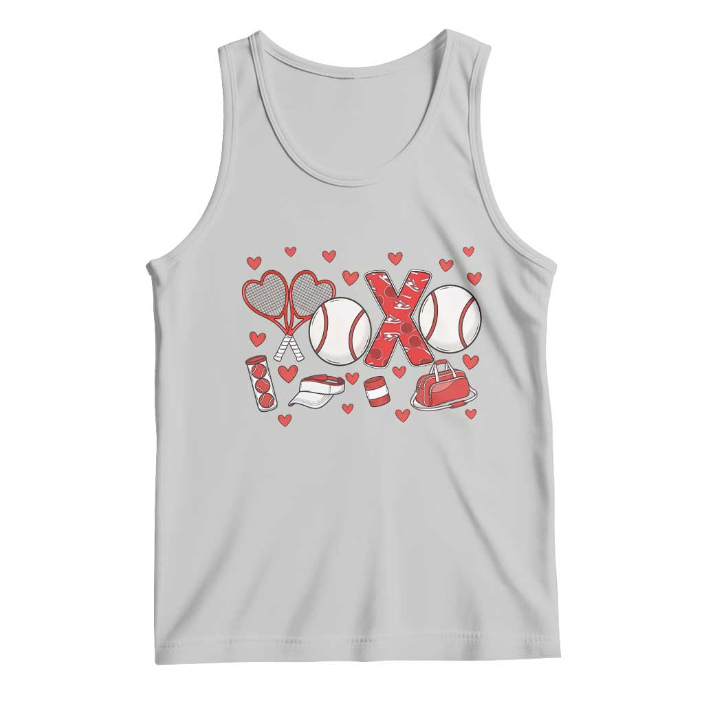 Cute XOXO Tennis Player Tank Top Valentines Tennis Gift - Wonder Print Shop