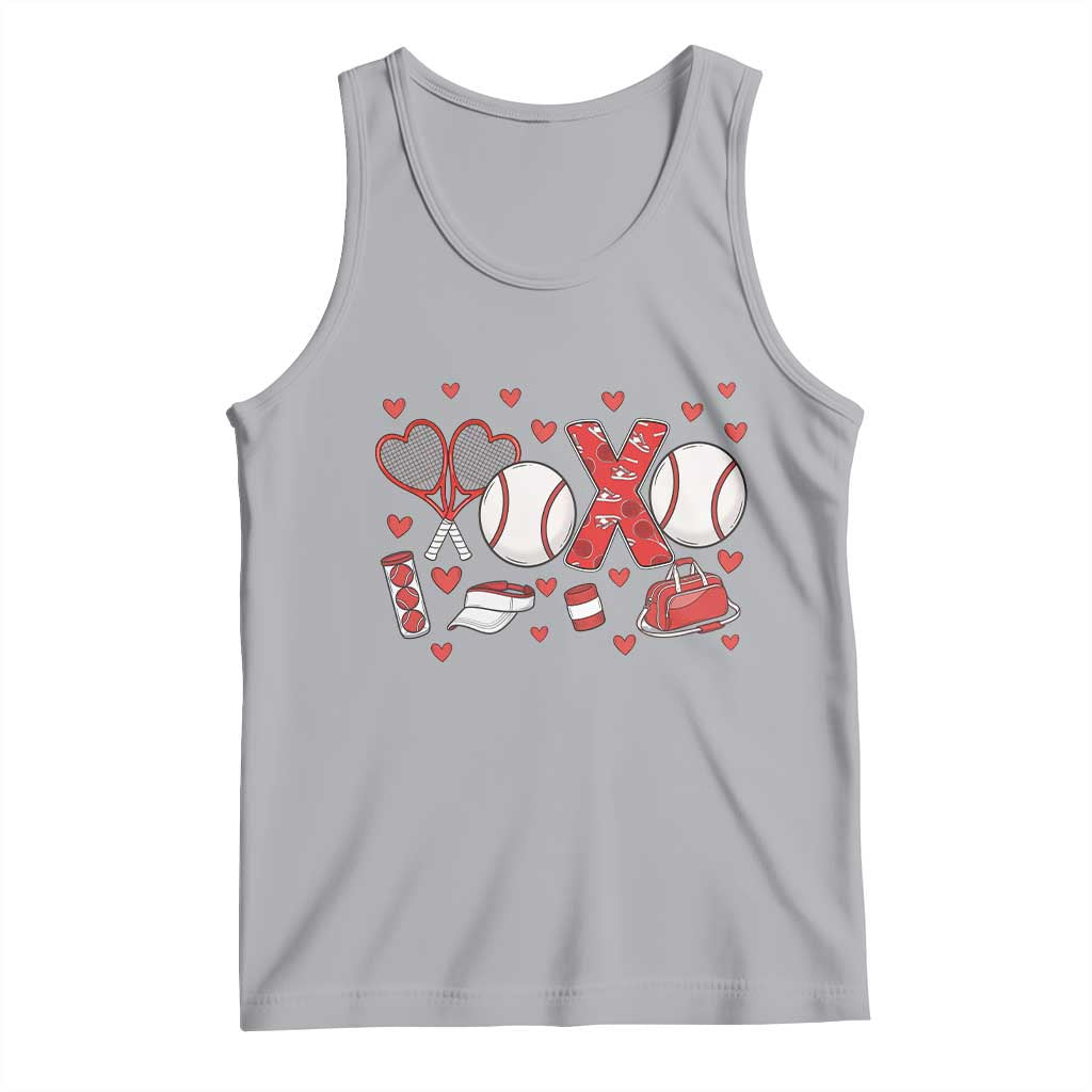Cute XOXO Tennis Player Tank Top Valentines Tennis Gift - Wonder Print Shop