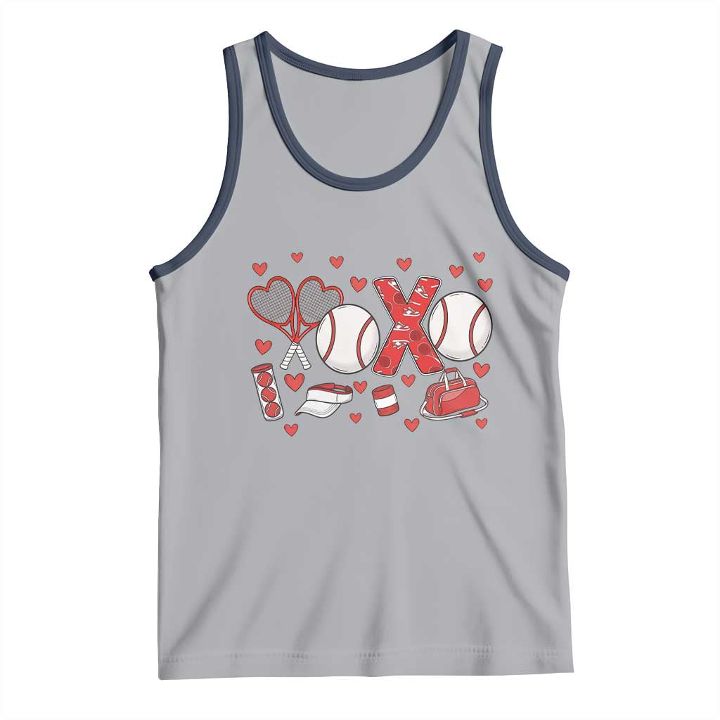 Cute XOXO Tennis Player Tank Top Valentines Tennis Gift - Wonder Print Shop
