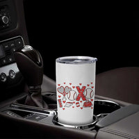Cute XOXO Tennis Player Tumbler Cup Valentines Tennis Gift - Wonder Print Shop