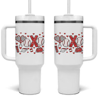Cute XOXO Tennis Player Tumbler With Handle Valentines Tennis Gift - Wonder Print Shop