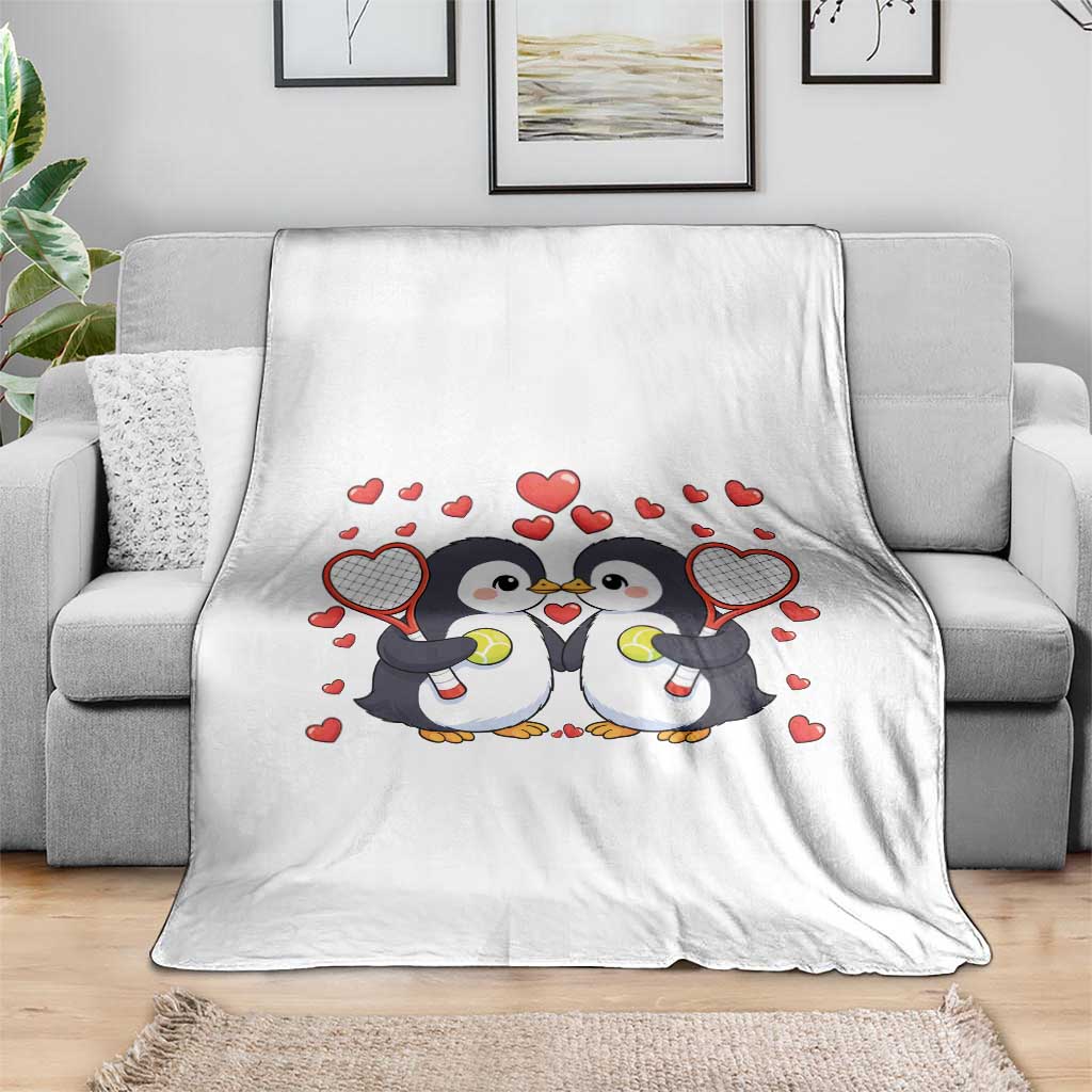 Cute XOXO Tennis Player Throw Blanket Valentines Day Gift - Wonder Print Shop