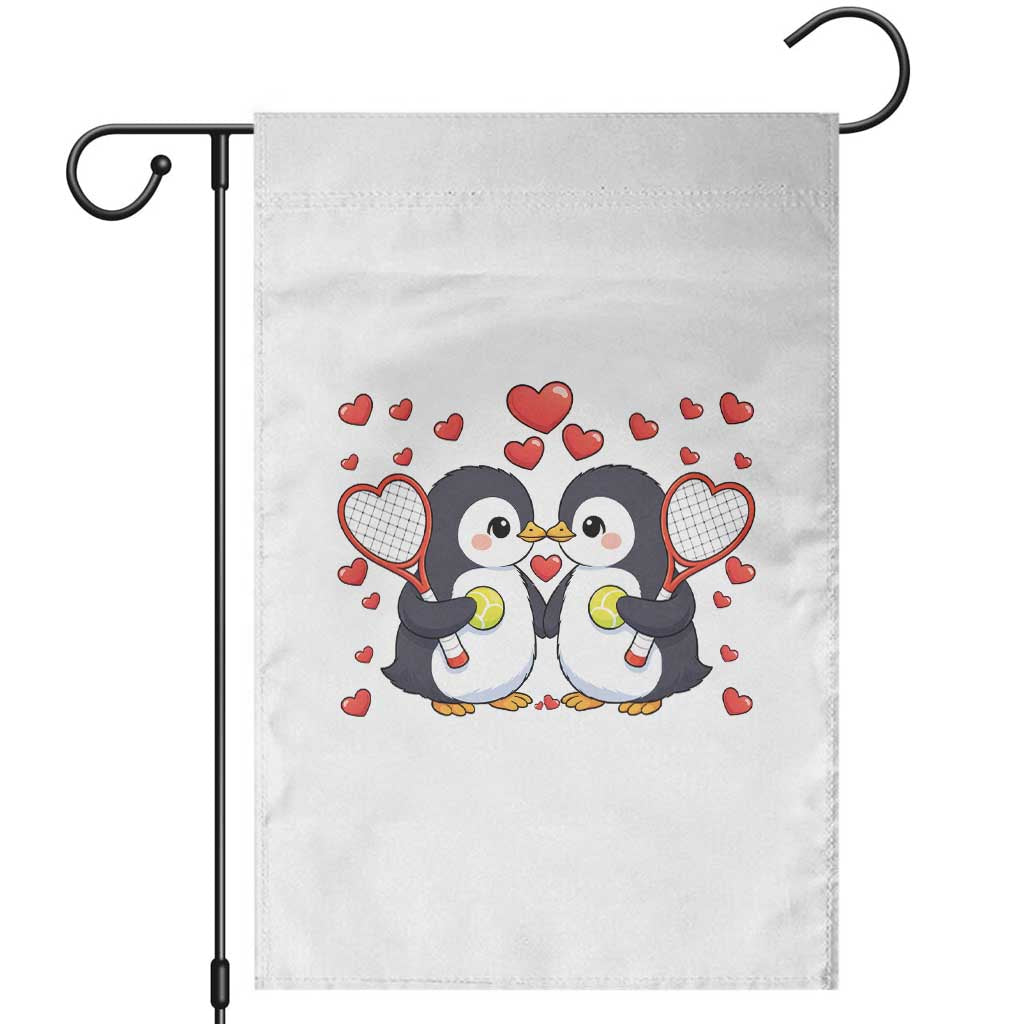 Cute XOXO Tennis Player Garden Flag Valentines Day Gift - Wonder Print Shop