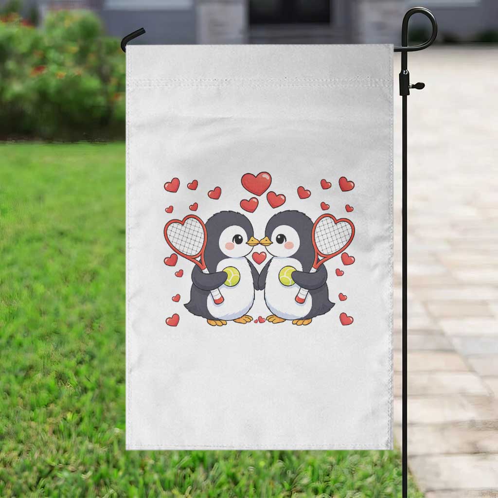 Cute XOXO Tennis Player Garden Flag Valentines Day Gift - Wonder Print Shop