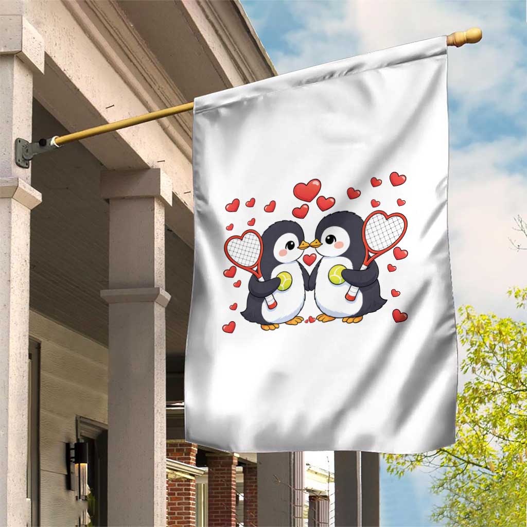 Cute XOXO Tennis Player Garden Flag Valentines Day Gift - Wonder Print Shop