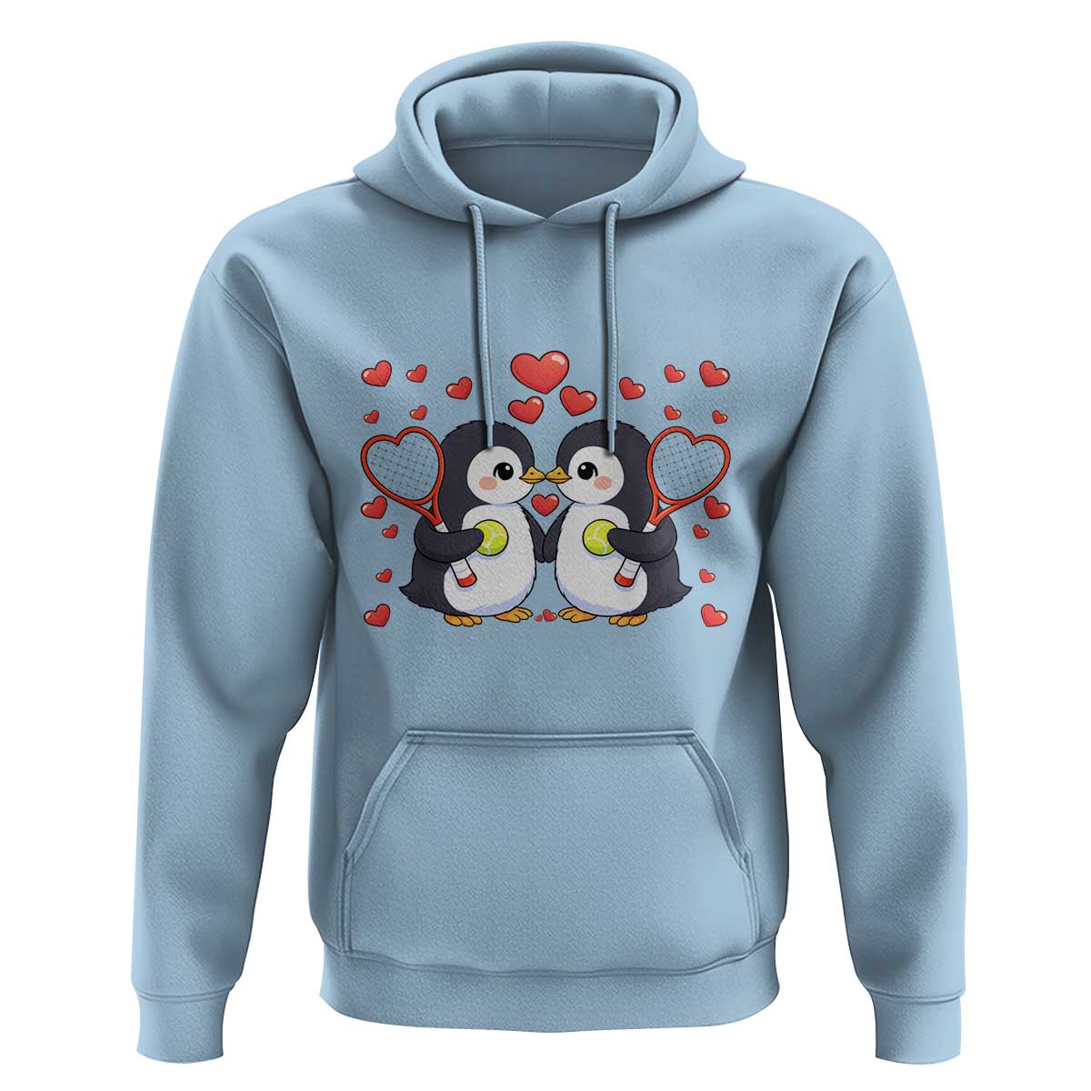 Cute XOXO Tennis Player Hoodie Valentines Day Gift - Wonder Print Shop